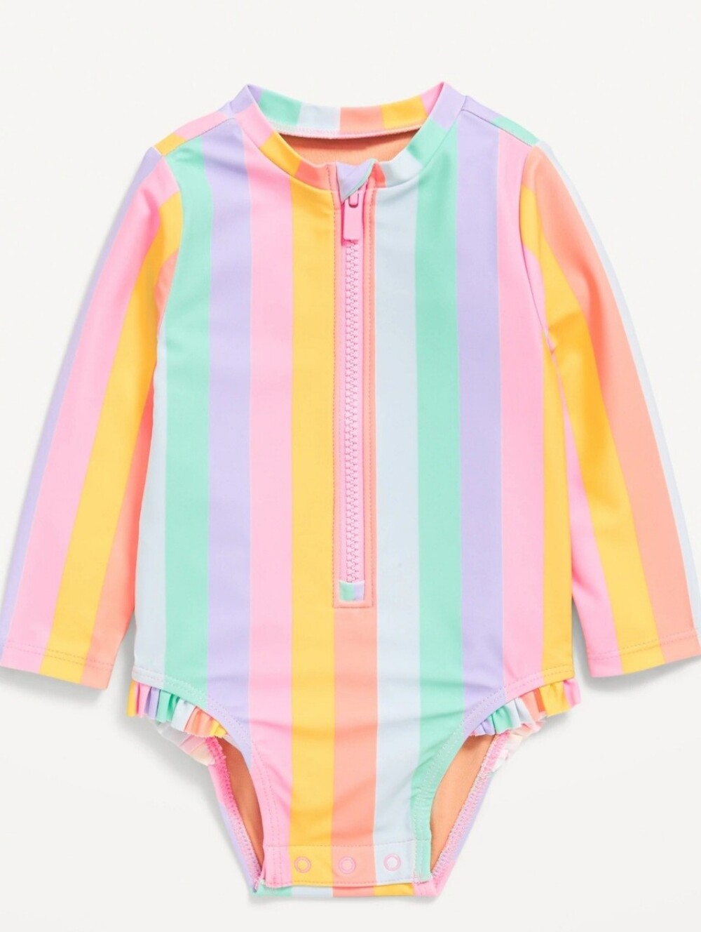 Rainbow Long Sleeve Swimsuit, 18 Months